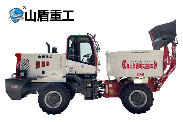 全液壓六缸3200型平口攪拌車